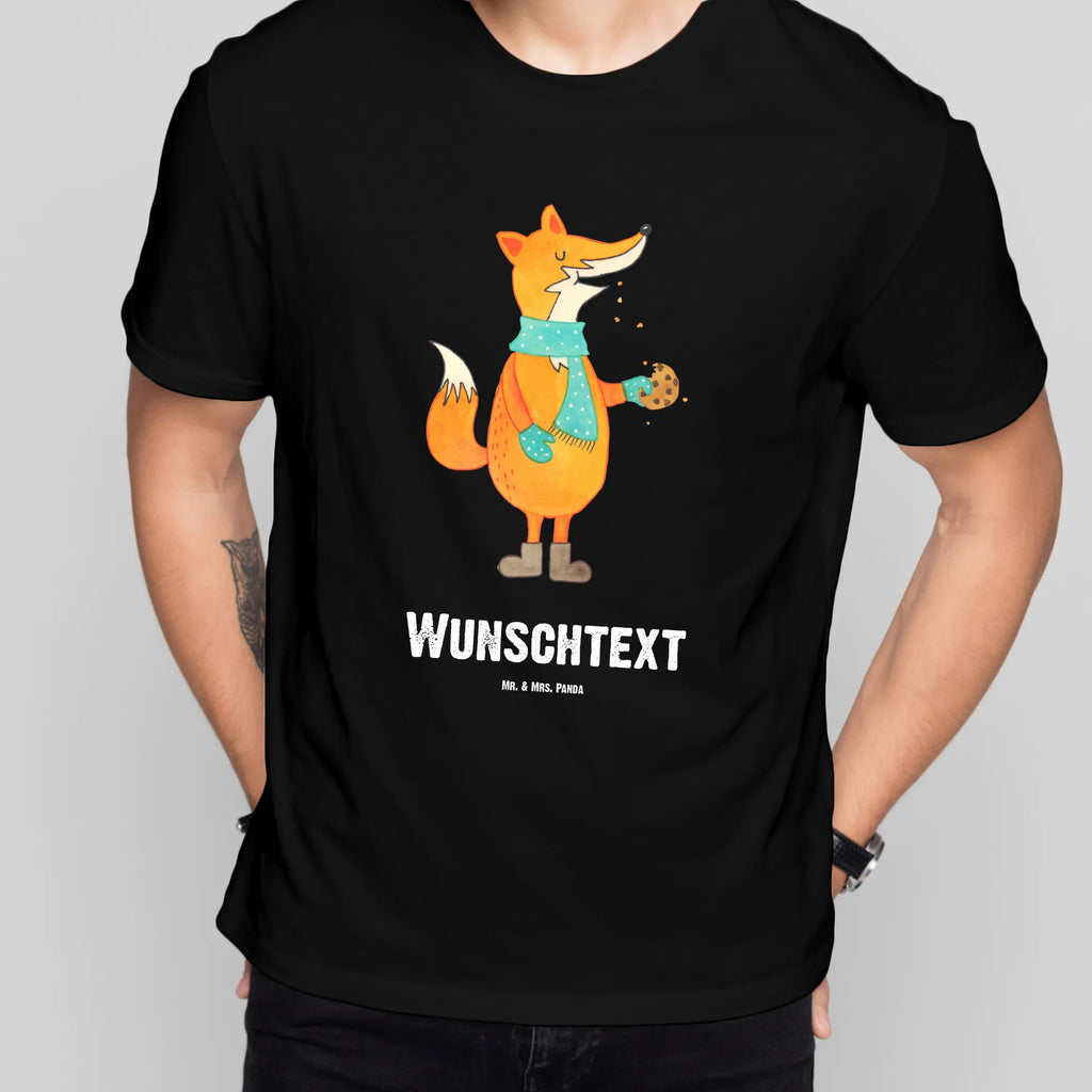 Personalisiertes T-Shirt Fuchs Keks Wunschtext, T-Shirt mit Aufruck, T-Shirt mit Namen, T-Shirt Personalisiert, Bedrucken, Fuchs, Kekse, Küche Deko, Winter, Weihnachtszeit, Backen Spruch, Plätzchen, Füchse, Liebe