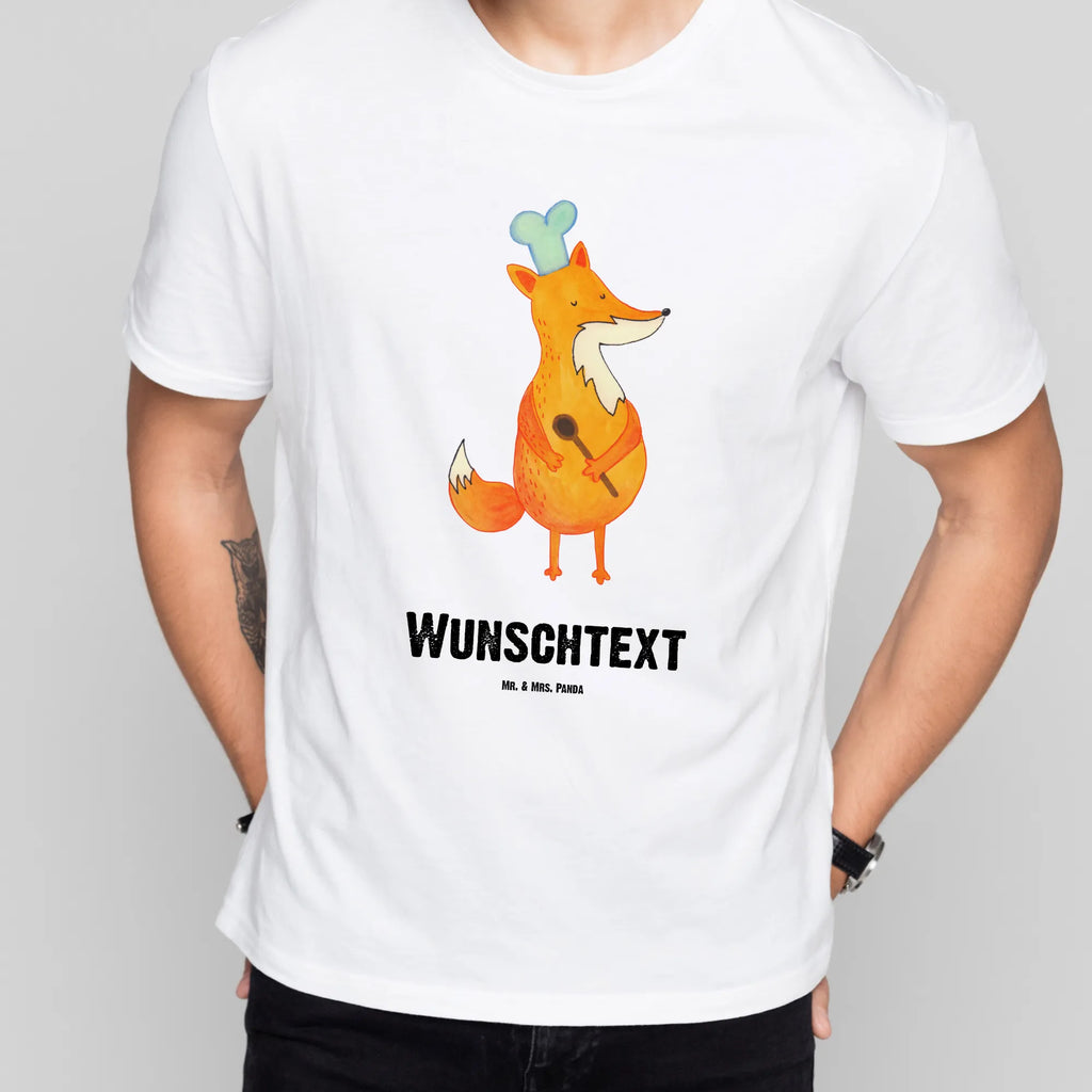 Personalised T-Shirt Fox A cook T-Shirt mit Namen, T-Shirt Personalisiert, Frauen, Bedrucken, T-Shirt mit Aufruck, Männer, Wunschtext, Fuchs, Küche Spruch, Füchse, Köche, Koch Geschenk, witzig, Bäcker, Spruch lustig, Küche Deko, Party Spruch