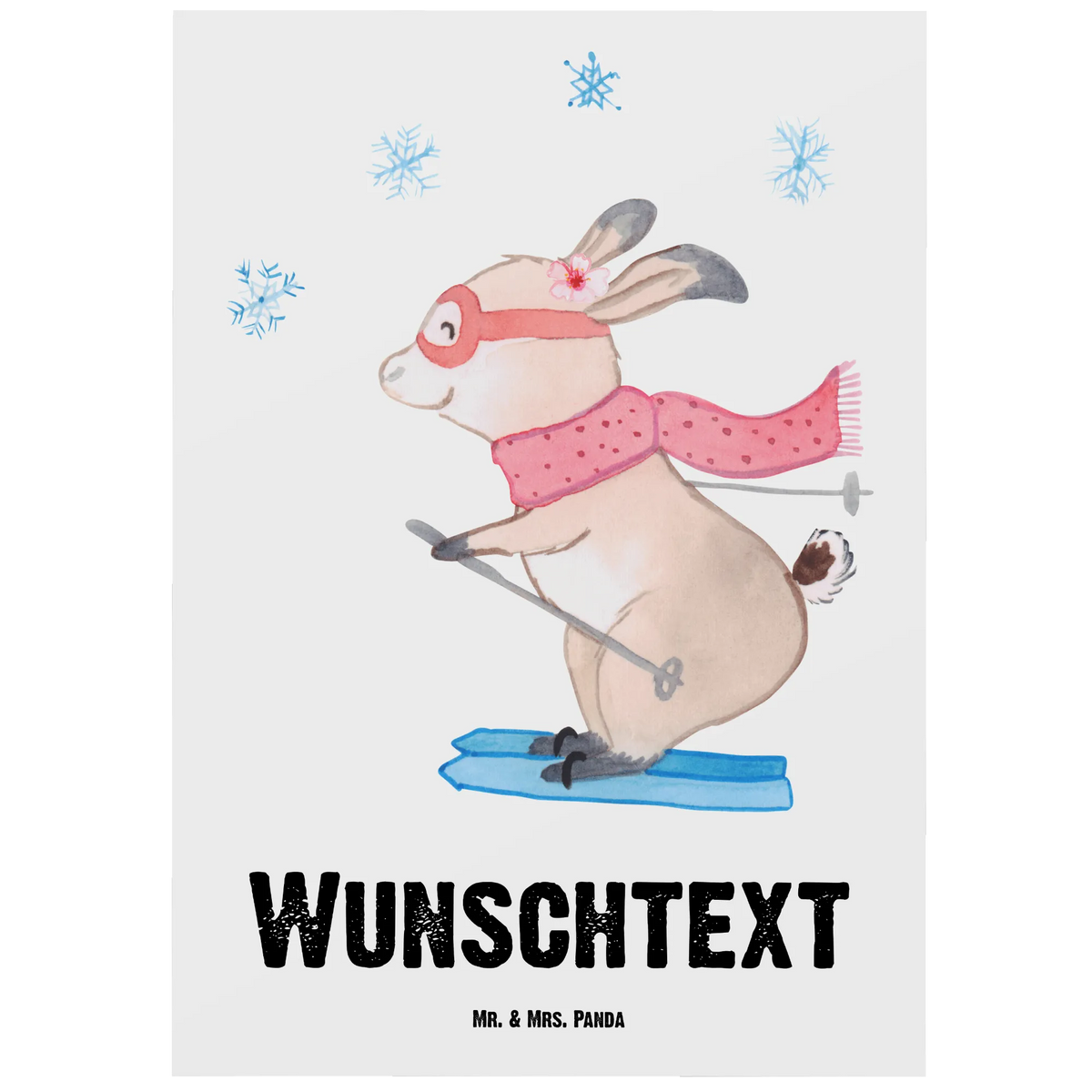Personalised postcard ski instructor Heart gift, gift idea, best, farewell gift, passing exam, anniversary, retirement, promotion, job start, sayings, funny, profession