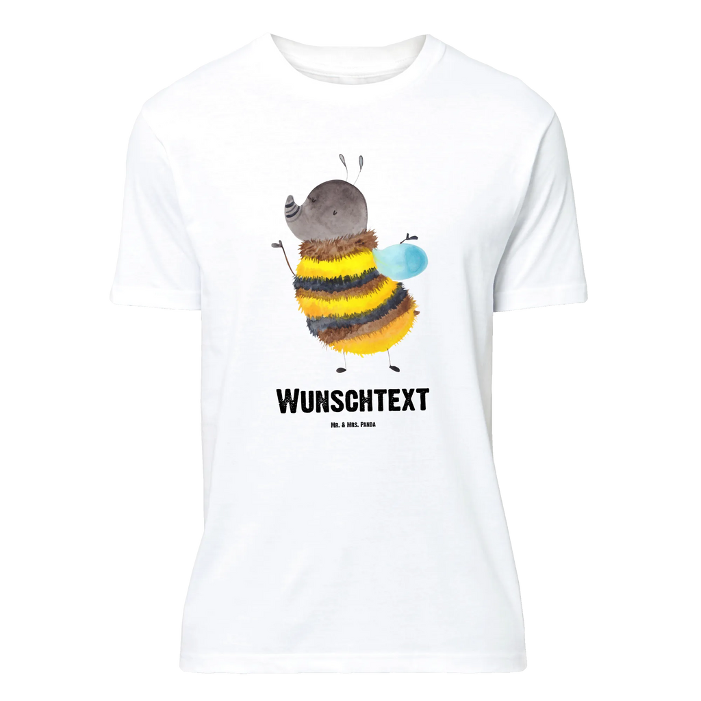 Personalisiertes T-Shirt Hummel flauschig T-Shirt mit Aufruck, Bedrucken, T-Shirt Personalisiert, Frauen, Männer, T-Shirt mit Namen, Wunschtext, Tiermotive, Gute Laune, lustige Sprüche, Tiere, Hummel, Biene, Blume, Flauschig, Natur