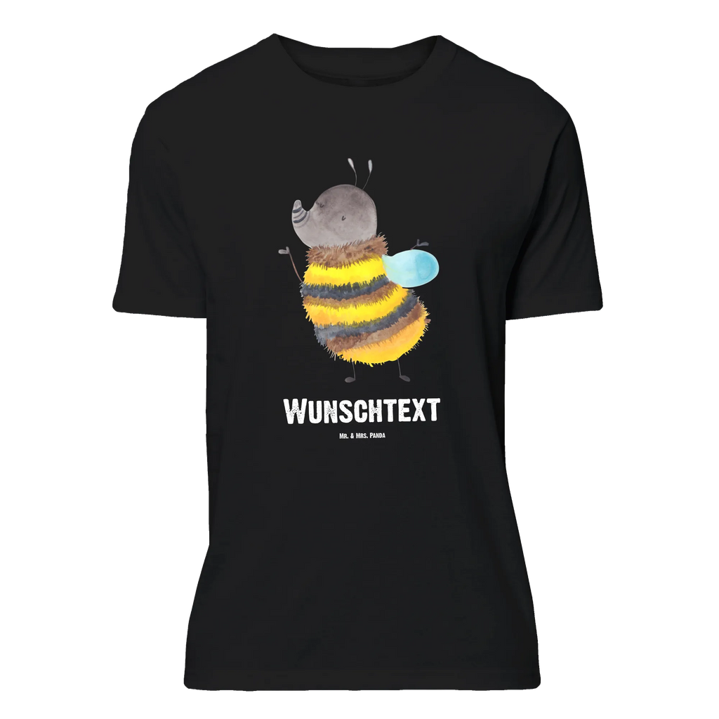 Personalisiertes T-Shirt Hummel flauschig T-Shirt mit Aufruck, Bedrucken, T-Shirt Personalisiert, Frauen, Männer, T-Shirt mit Namen, Wunschtext, Tiermotive, Gute Laune, lustige Sprüche, Tiere, Hummel, Biene, Blume, Flauschig, Natur