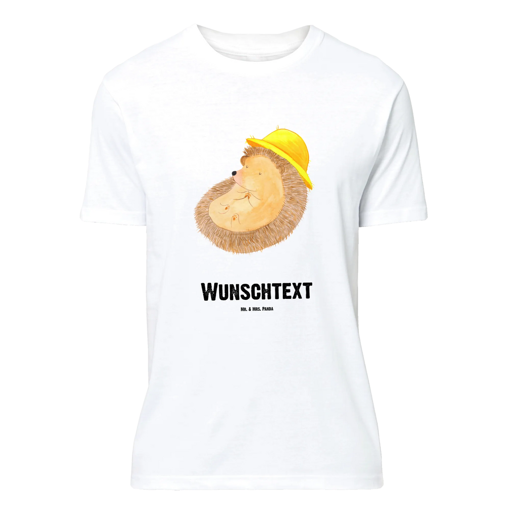 Personalisiertes T-Shirt Igel Beten Wunschtext, T-Shirt Personalisiert, T-Shirt mit Namen, T-Shirt mit Aufruck, Bedrucken, Gute Laune, Lustige Sprüche, Tiere, Tiermotive, Beten, Amen, Dankbarkeit, Gott, Dankbar sein, Genießen, Igel, Leben, Igel mit Hut, Sonnenhut, Dankbar