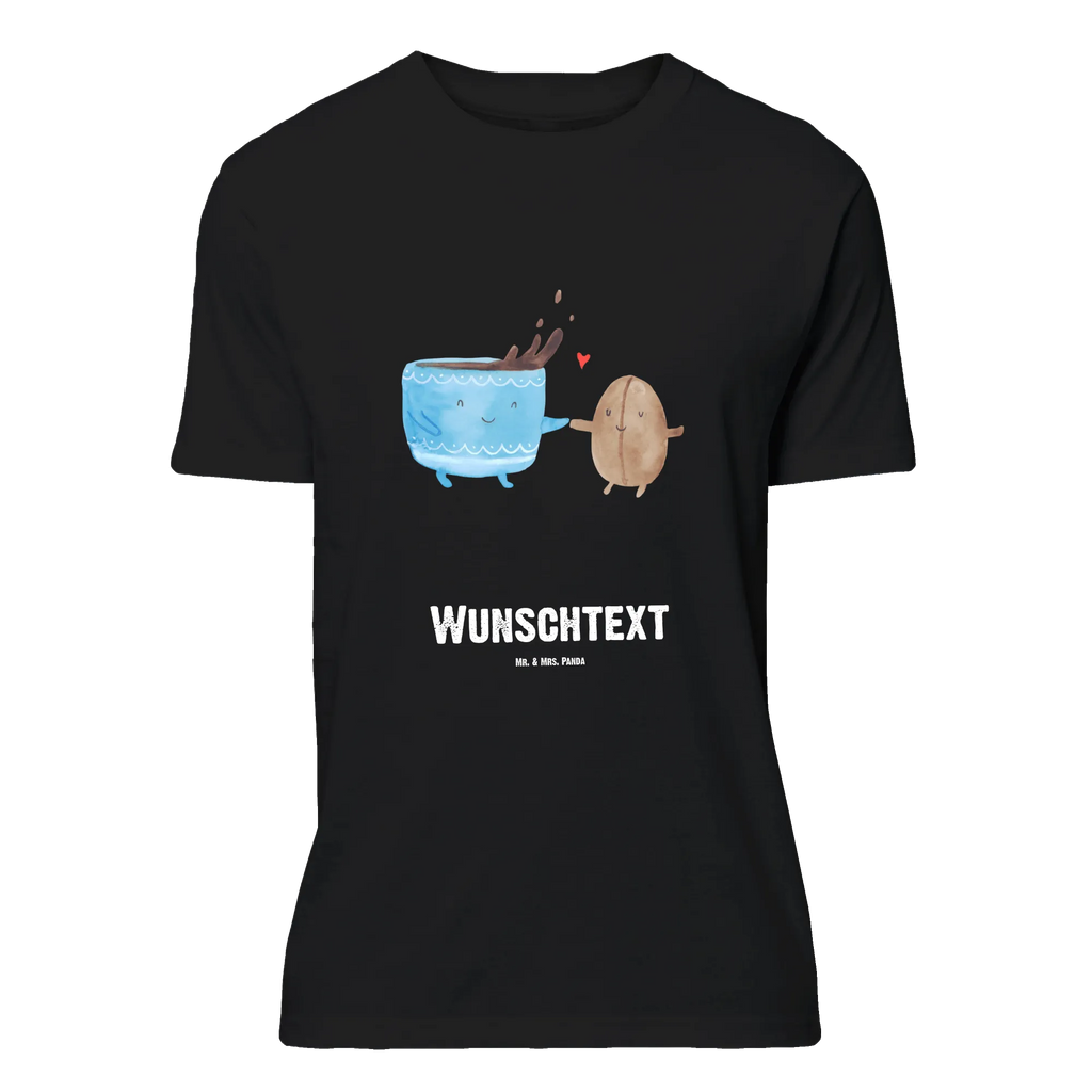 Personalised T-Shirt Coffee Bean Bedrucken, Wunschtext, T-Shirt mit Namen, T-Shirt mit Aufruck, T-Shirt Personalisiert, Lustige Sprüche, Gute Laune, Tiere, Tiermotive, Zufriedenheit, Kaffee, Kaffeebohne, Glück, Genuss