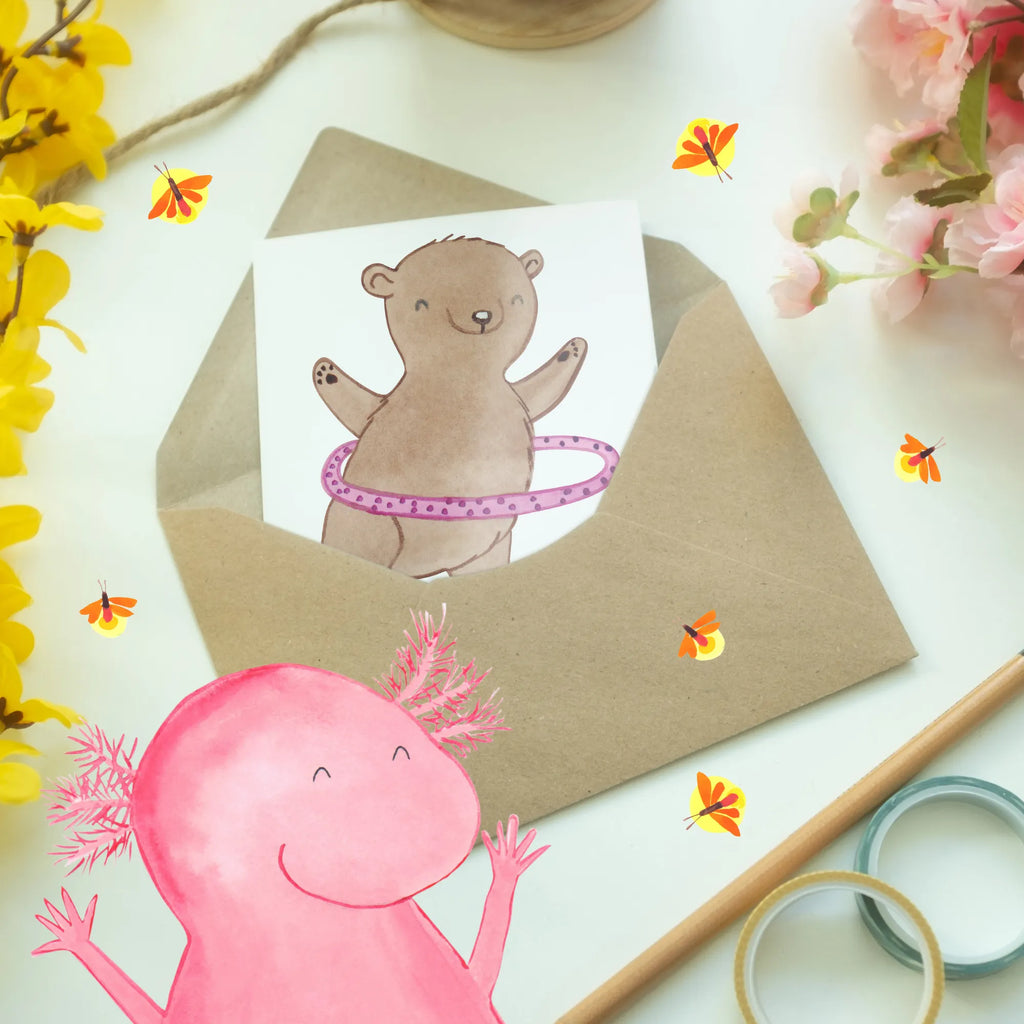 Personalisierte Grußkarte Bär Hula Hoop Personalisierte Einladungskarte, Personalisierte Grußkarte, Personalisierte Glückwunschkarte, Personalisierte Postkarte, Grußkarte Selber Drucken, Grußkarten Personalisiert, Grußkarte Selbst Gestalten, Grußkarte mit Persönlichen Nachrichten, Personalisierte Karte, Personalisierte Hochzeitskarte, Grußkarte mit Namen, Personalisiertere Klappkarte, Grußkarte als Geldgeschenk, Personalisierte Geburtstagskarte, Geschenk, Schenken, Sport, Sportart, Hobby, Danke, Dankeschön, Auszeichnung, Gewinn, Sportler, Hula Hoop, Training, Fitness