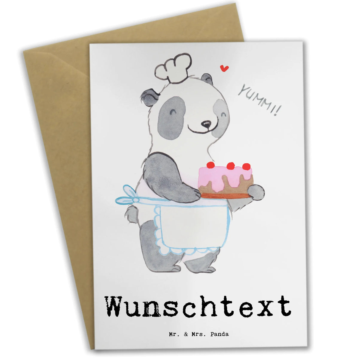 Personalised greetings card bear Cook Gift, sport, hobby, giving, thank you, award, profit, athlete, hobby cook, Cooking