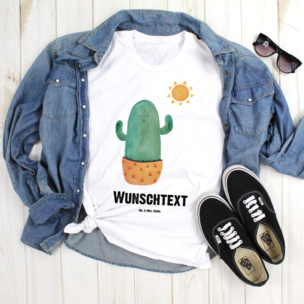 Personalisiertes T-Shirt Kaktus Sonnenanbeter T-Shirt Personalisiert, Wunschtext, Bedrucken, T-Shirt mit Namen, T-Shirt mit Aufruck, Kaktus, Kakteen, Liebe Kaktusliebe, Freundin, Neustart, Liebeskummer Geschenk, Scheidung, Geschenkidee, Trennung, Sonne, Liebeskummer, Glück, Motivation, glücklich, Sonnenschein, Ehebruch