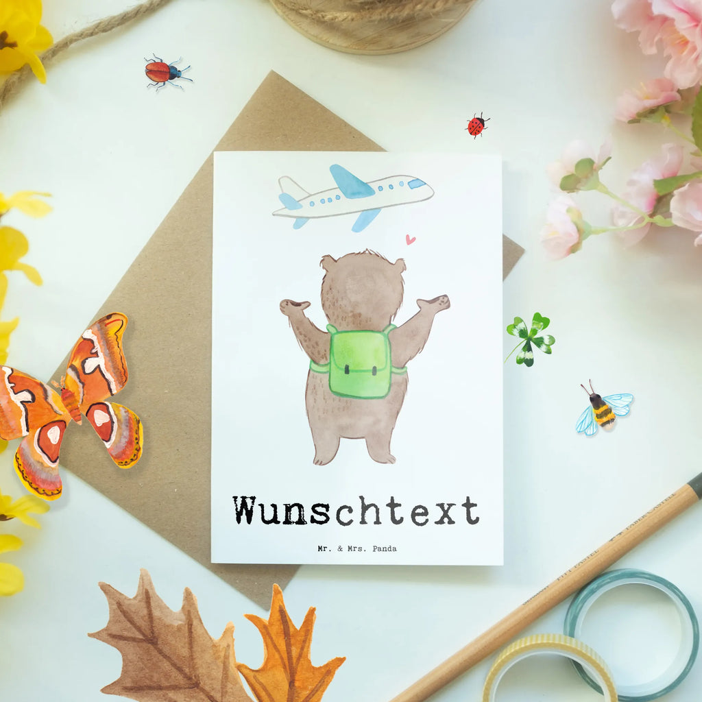 Spersonalizowana kartka z życzeniami niedźwiedź Podróże Prezent, Sport, Dyscyplina sportowa, Hobby, Darować, Dziękuję, Dzięki, Wyróżnienie, Wygrana, Sportowiec