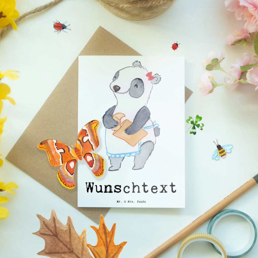 Personalised greetings card baker Heart gift, gift idea, best, farewell gift, passing exam, anniversary, retirement, promotion, job start, sayings, funny, profession