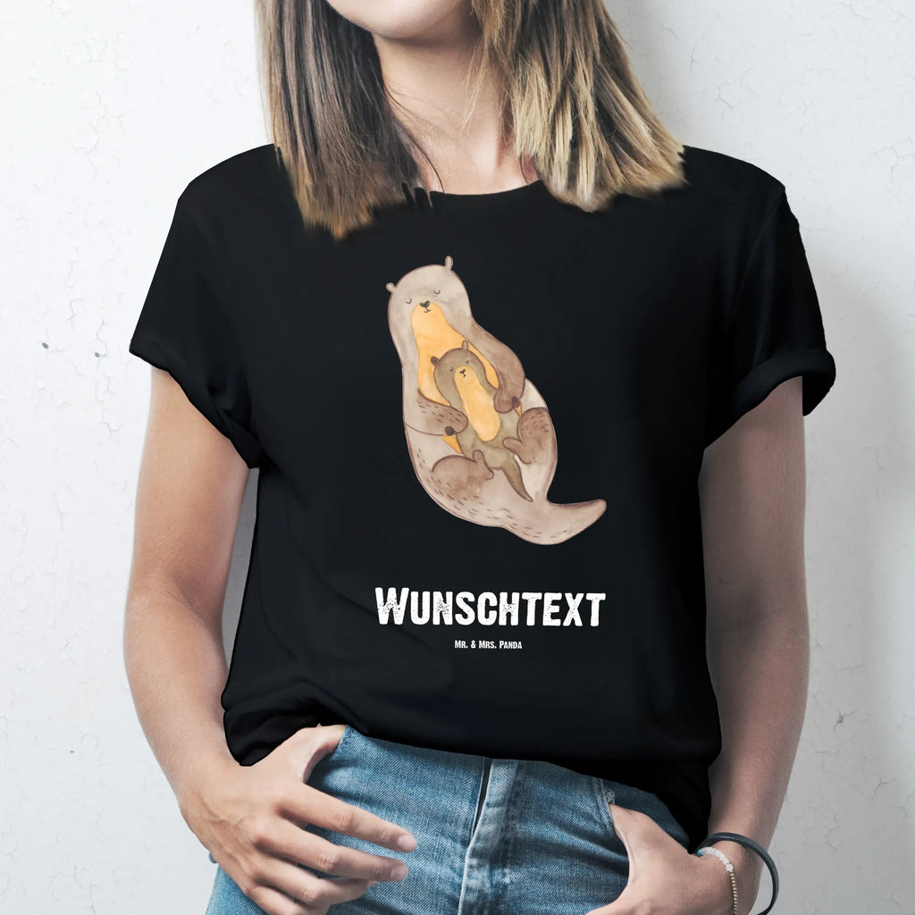 Personalised T-Shirt otter child T-Shirt mit Aufruck, T-Shirt mit Namen, Wunschtext, Bedrucken, T-Shirt Personalisiert, Fischotter, Seeotter, Otter, Otter Seeotter See Otter