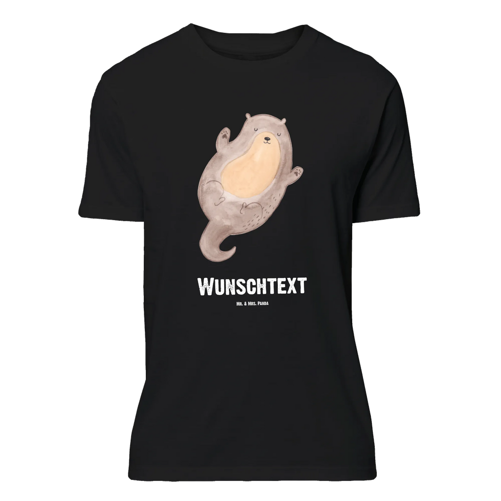 Rozmiar L Personalizowana koszulka wydra Przytulić Bedrucken, T-Shirt mit Namen, T-Shirt Personalisiert, T-Shirt mit Aufruck, Wunschtext, Otter, Seeotter, Fischotter, Otter Seeotter See Otter