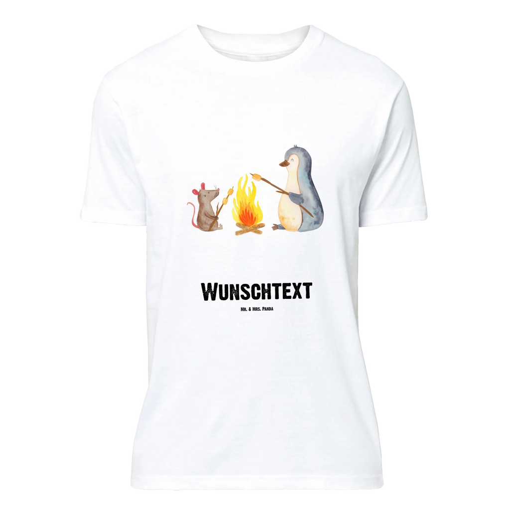 Personalisiertes T-Shirt Pinguin Lagerfeuer Bedrucken, Wunschtext, T-Shirt Personalisiert, T-Shirt mit Namen, T-Shirt mit Aufruck, Pinguin, Marshmallows, Neustart, Lagerfeuer, Büroalltag, Feuer, Arbeit, Lebensmotivation, Liebe, Pinguine, Grillen, Job, Lebensspruch, Büro, Leben, Maus, Motivation