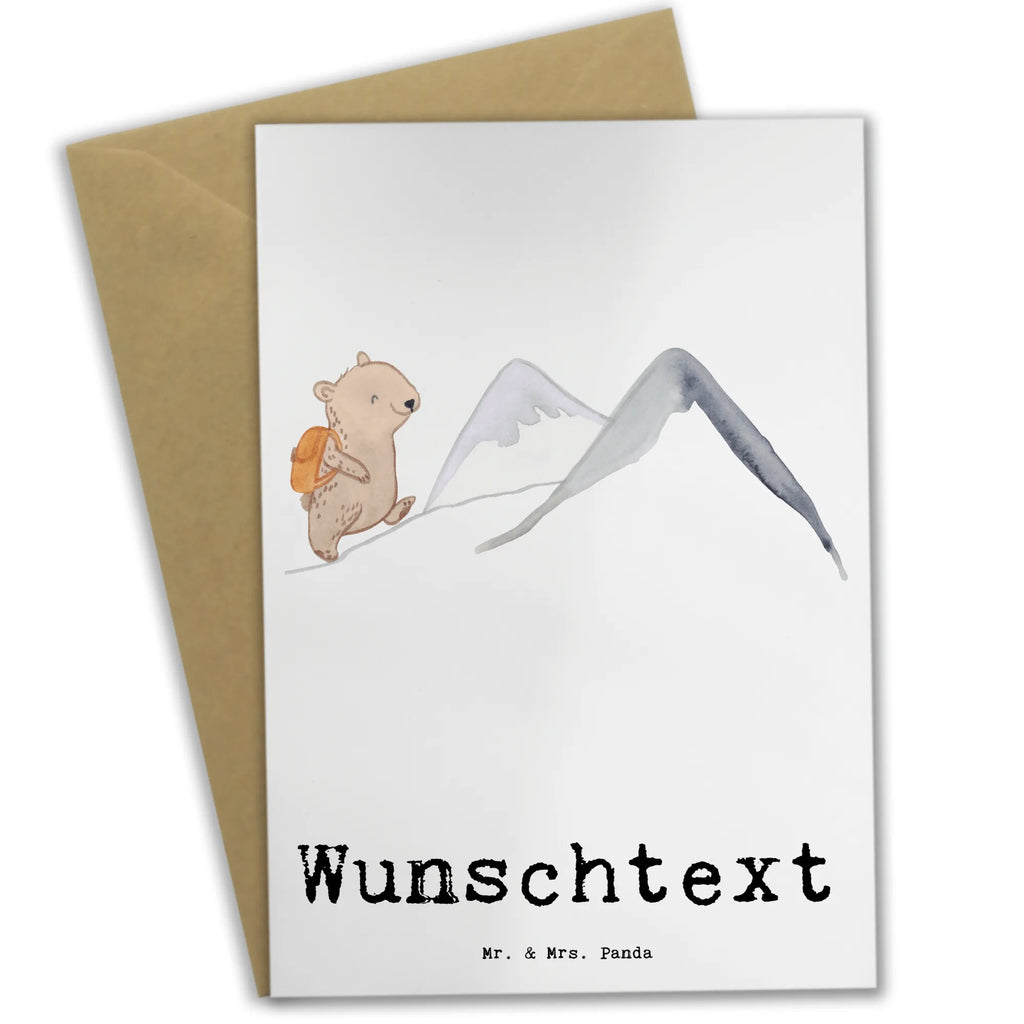 Personalisierte Grußkarte Bär Bergsteigen Grußkarten personalisiert, Personalisierte Grußkarte, Grußkarte selber drucken, Grußkarte als Geldgeschenk, Personalisierte Glückwunschkarte, Personalisierte Geburtstagskarte, Personalisierte Einladungskarte, Grußkarte mit Namen, Personalisiertere Klappkarte, Grußkarte mit persönlichen Nachrichten, Personalisierte Hochzeitskarte, Grußkarte selbst gestalten, Personalisierte Karte, Geschenk, Sport, Sportart, Hobby, Schenken, Danke, Dankeschön, Auszeichnung, Gewinn, Sportler, Alpinismus, Bergsteigen, Bergsport, wandern, Trekking, Alpinwandern