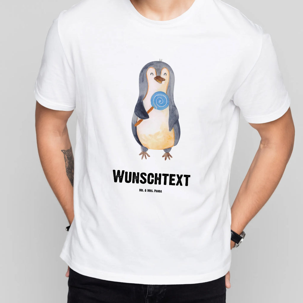 Personalised T-Shirt Penguin lollipop Bedrucken, Wunschtext, T-Shirt mit Namen, T-Shirt Personalisiert, T-Shirt mit Aufruck, Pinguin, Pinguine, Süßigkeiten, Lolli, Rabauke, Spruch, Ganove, Blödsinn, Gauner, Rebell