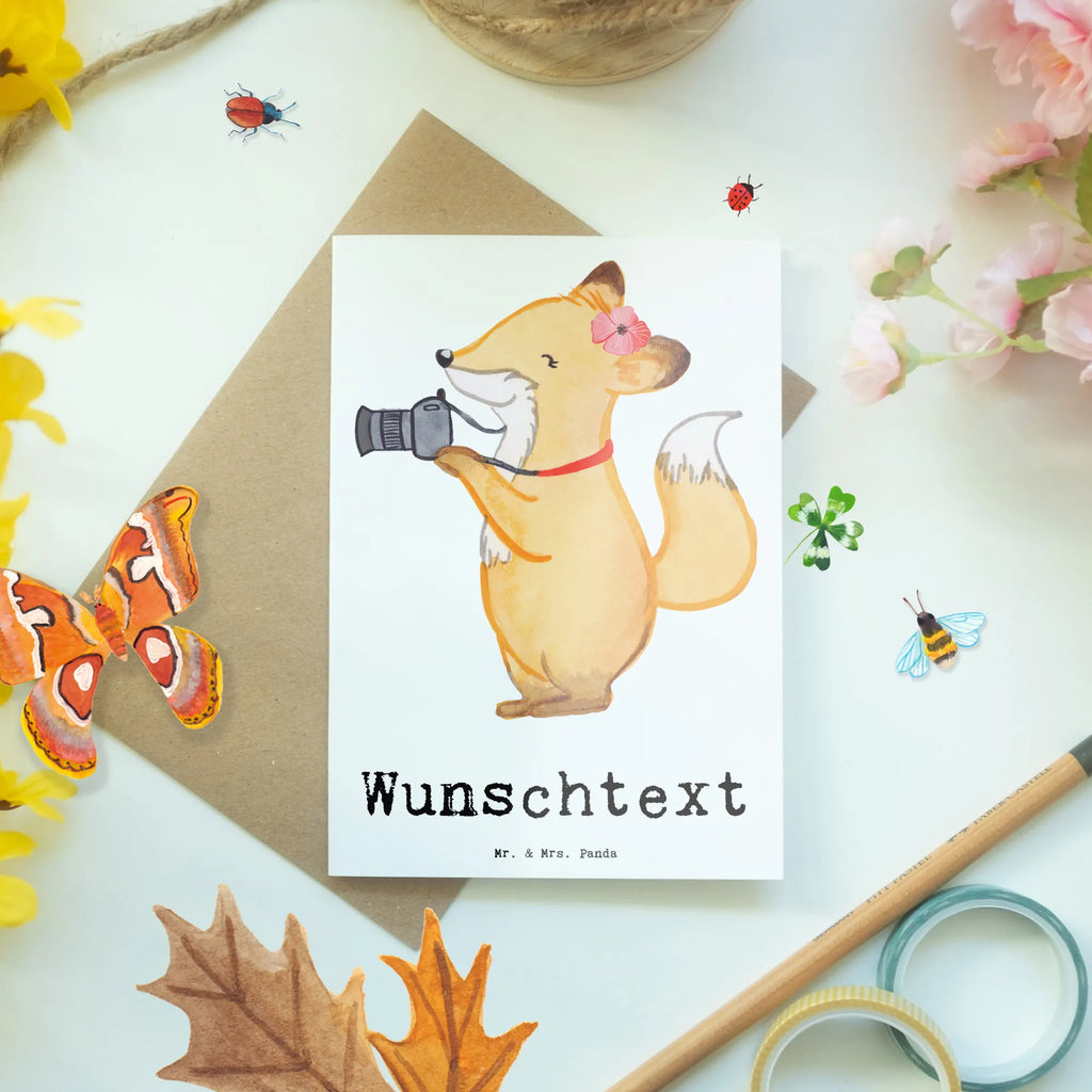 Personalised greetings card female photographer Heart gift, gift idea, best, farewell gift, passing exam, anniversary, retirement, promotion, job start, sayings, funny, profession