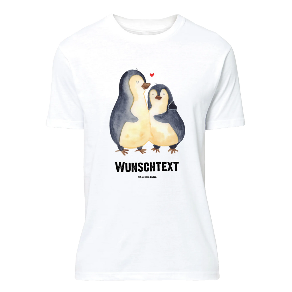 Personalisiertes T-Shirt Pinguin umarmend T-Shirt mit Aufruck, T-Shirt mit Namen, T-Shirt Personalisiert, Wunschtext, Bedrucken, Pinguin, Liebe, Liebesgeschenk, Hochzeitstag, Verlobung, Liebespaar, Hochzeitsgeschenk, Hochzeit, Liebesbeweis, Jahrestag