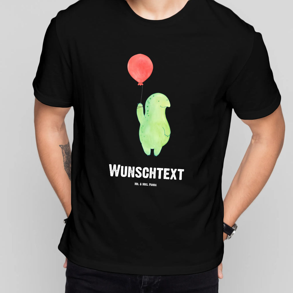 Personalised T-Shirt tortoise balloon T-Shirt mit Namen, T-Shirt Personalisiert, T-Shirt mit Aufruck, Bedrucken, Wunschtext, Schildkröte, Mutausbruch, Motivation, Motivationsspruch, Schildkröten