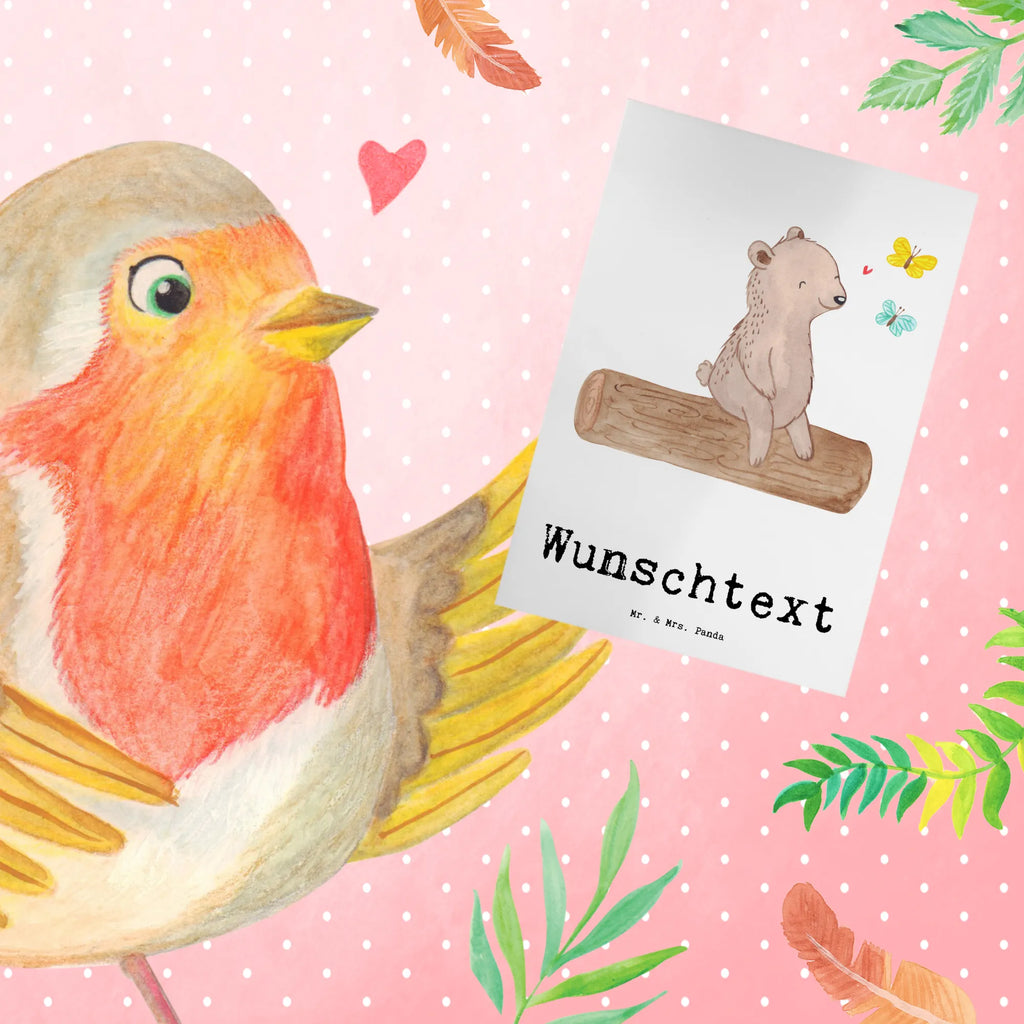 Personalised greetings card bear nature lover Gift, sport, hobby, giving, thank you, award, profit, athlete, Nature Lover, Outdoor, Hiking