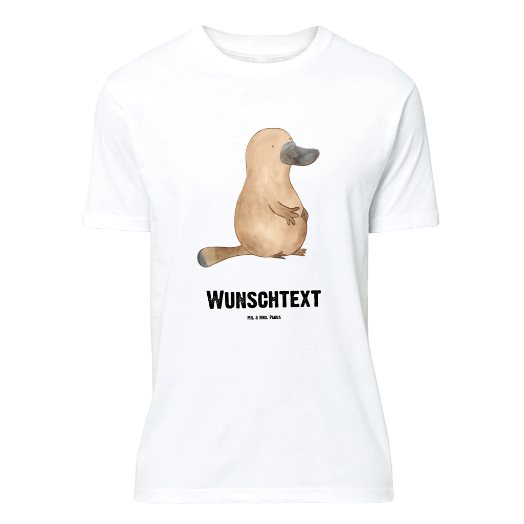 Personalised T-Shirt platypus courage Wunschtext, T-Shirt mit Aufruck, T-Shirt Personalisiert, Bedrucken, T-Shirt mit Namen, Meer, Urlaub, Meerestiere, Neuanfang, Mut, Lebensweisheit, Weltreise, Neustart, Schnabeltier, Motivation, Schnabeltiere, Training, Arbeit, Raodtrip, Büro, mutig