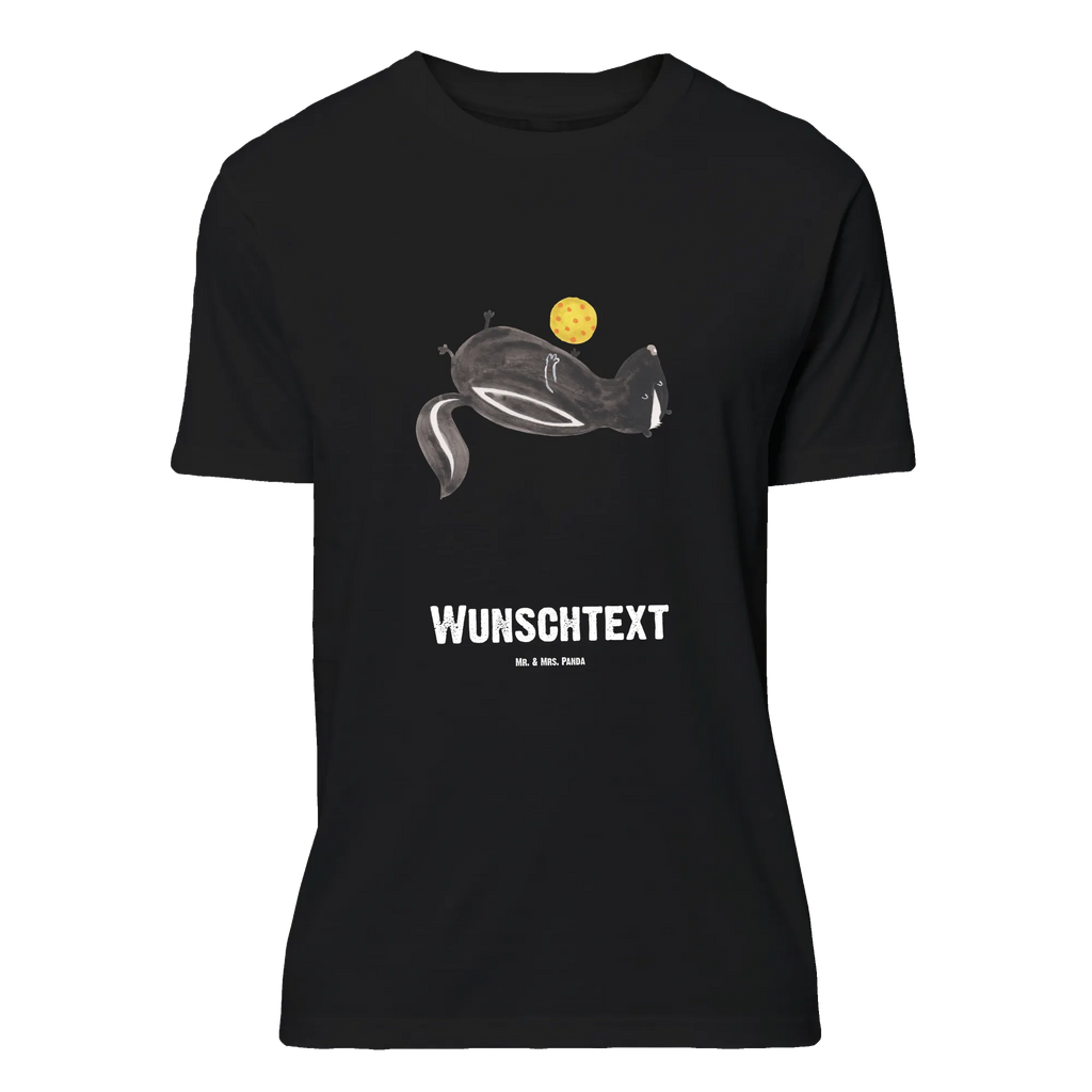 Personalised T-Shirt skunk ball T-Shirt mit Namen, Bedrucken, Wunschtext, T-Shirt Personalisiert, T-Shirt mit Aufruck, Stinktier, Skunk, Stinker, Weisheit, Raubtier, Wildtier, Stinki, Verspielt