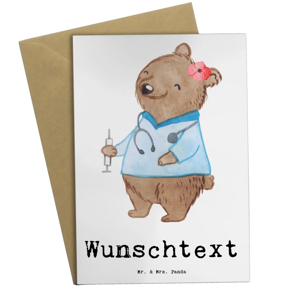 Personalised greetings card nursing assistant heart gift, gift idea, best, farewell gift, passing exam, anniversary, retirement, promotion, job start, sayings, funny, profession