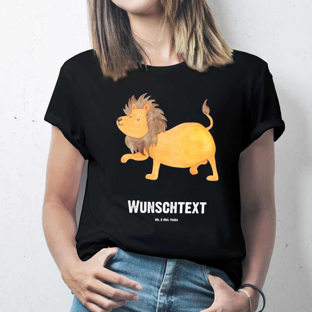 Personalised T-Shirt Star sign Lion T-Shirt Personalisiert, T-Shirt mit Aufruck, Wunschtext, T-Shirt mit Namen, Bedrucken, Astrologie, Aszendent, Tierkreiszeichen, Horoskop, Sternzeichen, Geschenk August, Löwe Geschenk, Geburtstag Juli, Geburtstag August, König Der Tiere, Geschenk Juli, Löwe Sternzeichen
