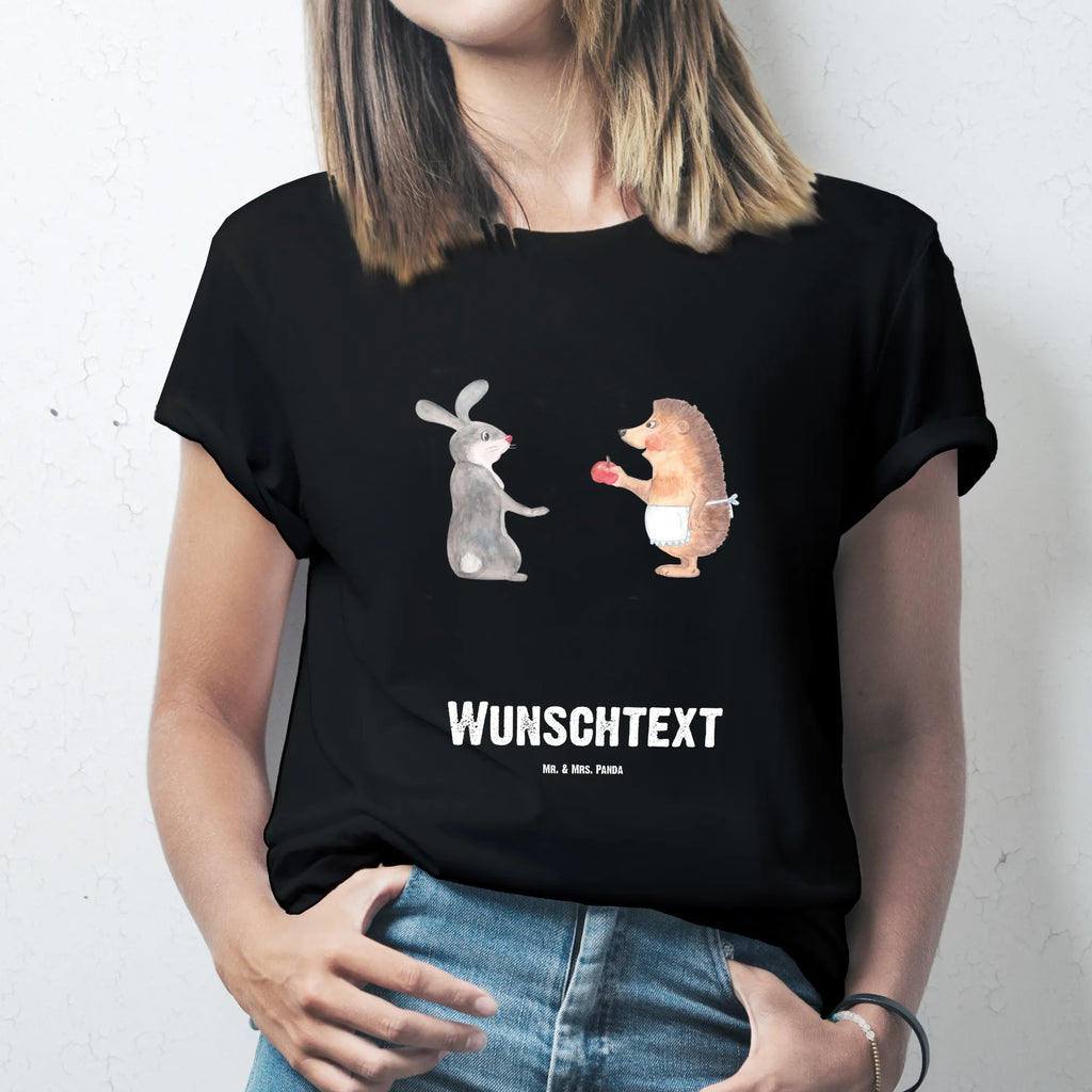 Rozmiar L Personalizowana koszulka królik jeż Bedrucken, T-Shirt Personalisiert, T-Shirt mit Namen, T-Shirt mit Aufruck, Wunschtext, Tiere, Gute Laune, Tiermotive, Lustige Sprüche, Spruch Romantisch, Herzschmerz, Igel, Trösten, Liebe Spruch, Hase, Igel und Hase, Trennungsschmerz, Liebeskummer Geschenk