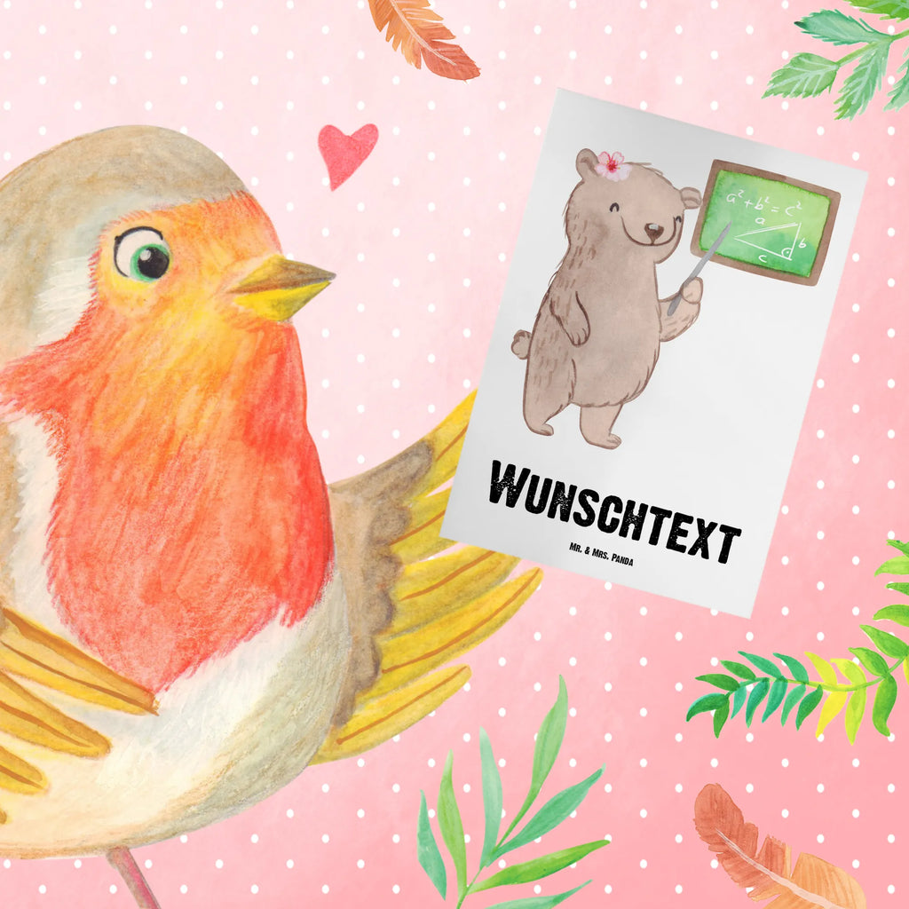 Personalised greetings card Math tutor heart gift, gift idea, best, farewell gift, passing exam, anniversary, retirement, promotion, job start, sayings, funny, profession