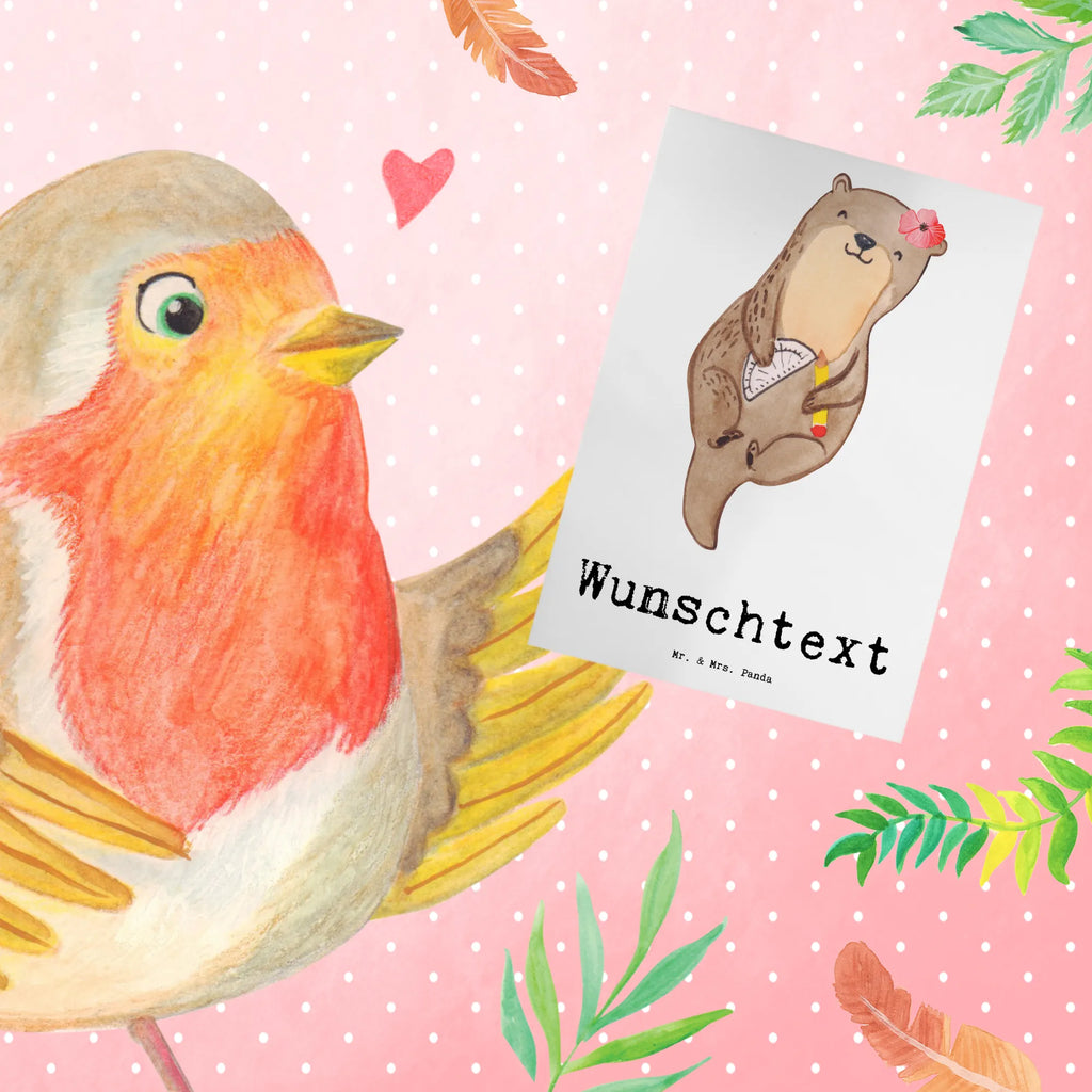 Spersonalizowana kartka z życzeniami rysowniczka budowlana serce Zawód, Wykształcenie, Jubileusz, Pożegnanie, Emerytura, Kolega, Koleżanka, Prezent, Dawać, Pracownik, Współpracownik, Firma, Dziękuję, Dziękuję bardzo