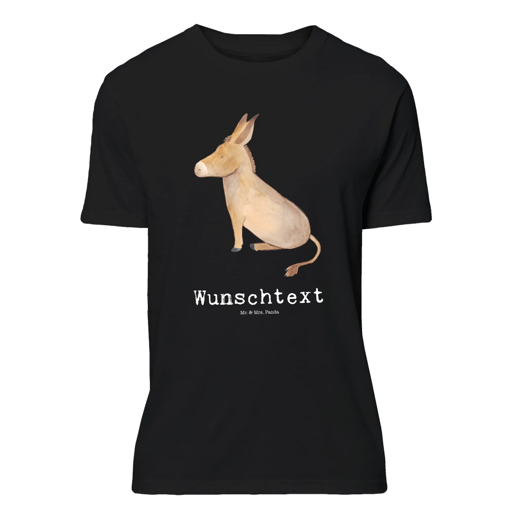 Rozmiar L Personalizowana koszulka Osioł T-Shirt Personalisiert, Wunschtext, T-Shirt mit Aufruck, T-Shirt mit Namen, Bedrucken, Lustige Sprüche, Gute Laune, Tiere, Tiermotive, Zuversicht, Erfolg, Esel, Mut, Weisheit, Positive Gedanken, Ziel, Tapferkeit, Lebensglück, Lebensmut, Lebensziel