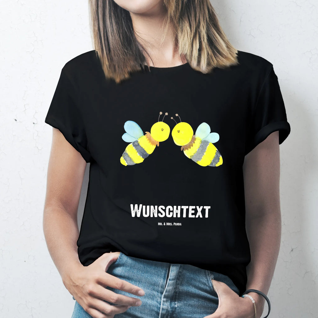 Personalised T-Shirt bee Love T-Shirt Personalisiert, Bedrucken, T-Shirt mit Aufruck, Wunschtext, T-Shirt mit Namen, Wespe, Hummel, Biene