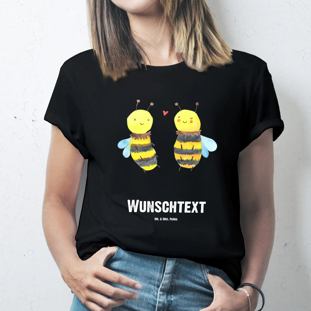 Personalised T-Shirt bee In love T-Shirt mit Aufruck, Wunschtext, Bedrucken, T-Shirt Personalisiert, T-Shirt mit Namen, Wespe, Hummel, Biene