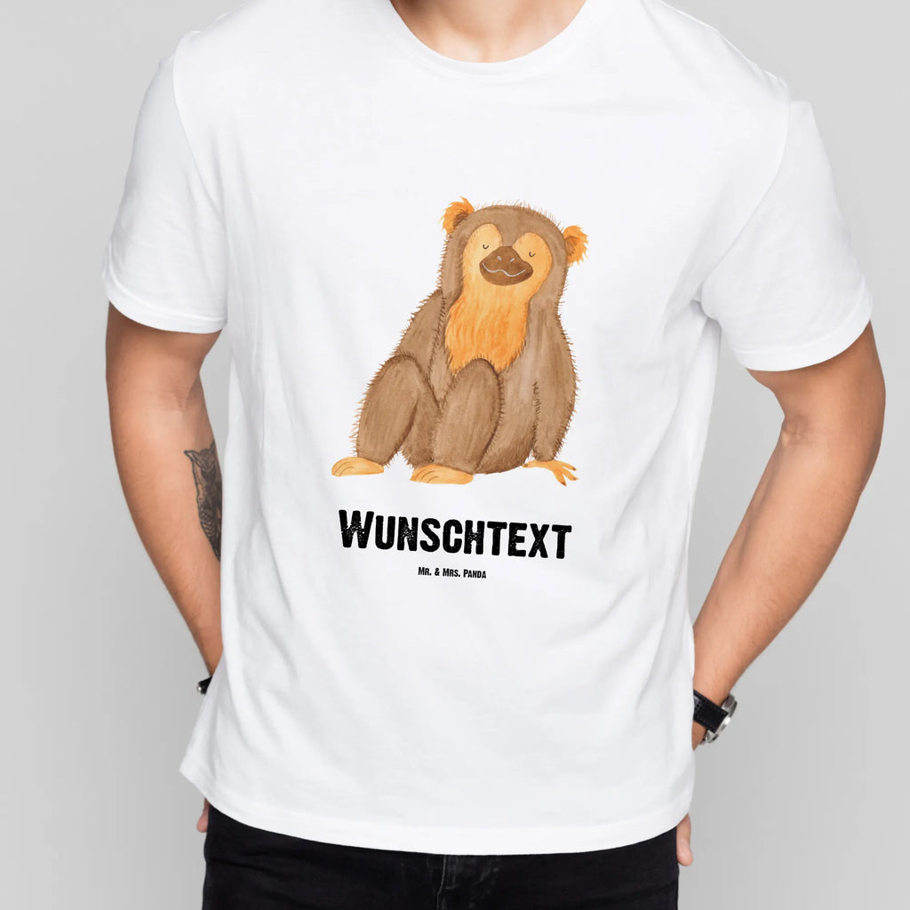 Personalised T-Shirt Monkey Bedrucken, T-Shirt mit Namen, T-Shirt Personalisiert, Wunschtext, T-Shirt mit Aufruck, Wildtiere, Afrika, Selbstliebe, Selbstachtung, Äffchen, Selbstbewusstsein, Motivation, Selfcare, Respekt, Liebe, Affen, Affe