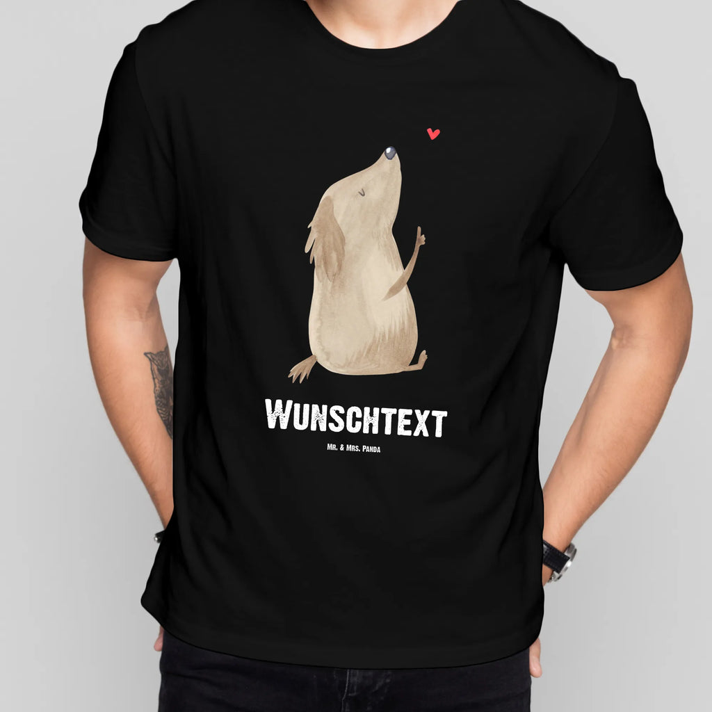 Personalisiertes T-Shirt Hund Liebe Bedrucken, T-Shirt mit Aufruck, Wunschtext, T-Shirt Personalisiert, T-Shirt mit Namen, Hundemotiv, Hund, Sprüche, Hunderasse, Hundebesitzer, Haustier, Tierliebhaber, Hunde, Hundeliebe, Frauchen, Liebe, Hundeglück