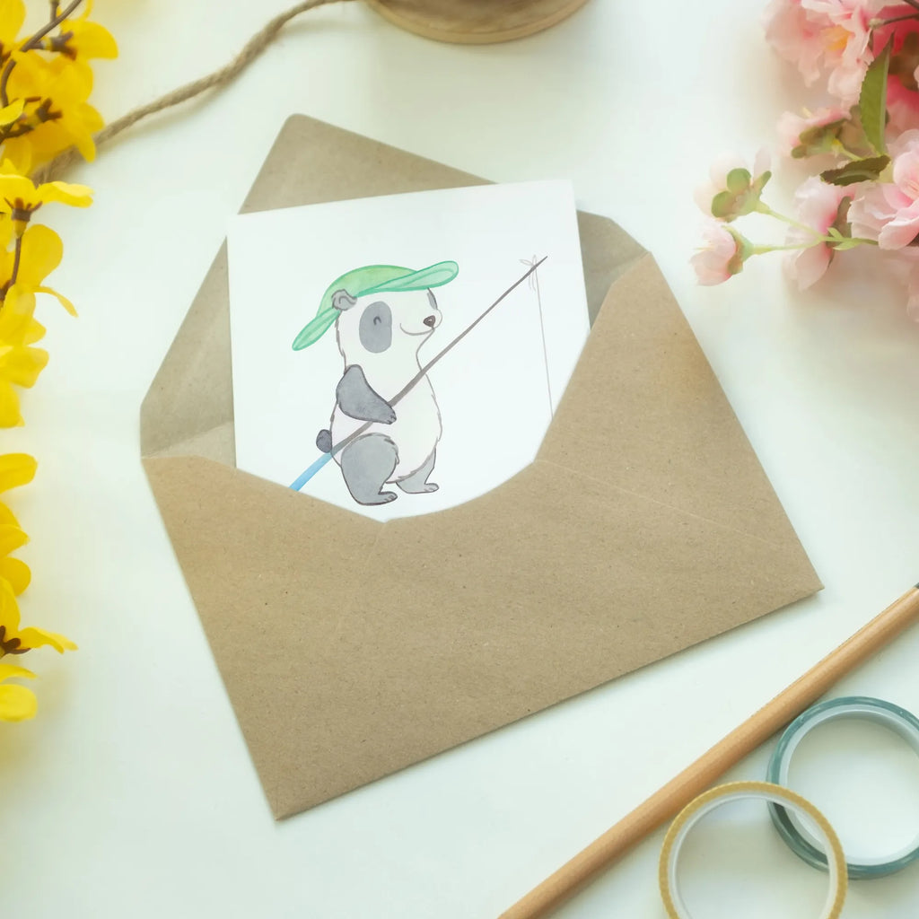 Personalisierte Grußkarte Panda Angeln Grußkarte mit persönlichen Nachrichten, Grußkarte selbst gestalten, Grußkarte selber drucken, Personalisierte Einladungskarte, Personalisierte Geburtstagskarte, Personalisierte Karte, Personalisierte Hochzeitskarte, Grußkarte mit Namen, Personalisierte Glückwunschkarte, Personalisierte Grußkarte, Grußkarten personalisiert, Grußkarte als Geldgeschenk, Personalisiertere Klappkarte, Geschenk, Sport, Sportart, Hobby, Schenken, Danke, Dankeschön, Auszeichnung, Gewinn, Sportler, Angelsport, Angelverein, Hobbyangler, Angler, angeln gehen, angeln