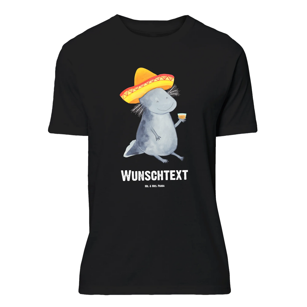 Personalisiertes T-Shirt Axolotl Tequila Bedrucken, Wunschtext, T-Shirt mit Aufruck, T-Shirt mit Namen, T-Shirt Personalisiert, Molch, Axolotl, Feuerdrache, Schwanzlurch, Mexico, Sombrero, Zitrone, Feuersalamander, Mexiko, Lurch, Axolot, Tequila, Lurche, Motivation, Spruch