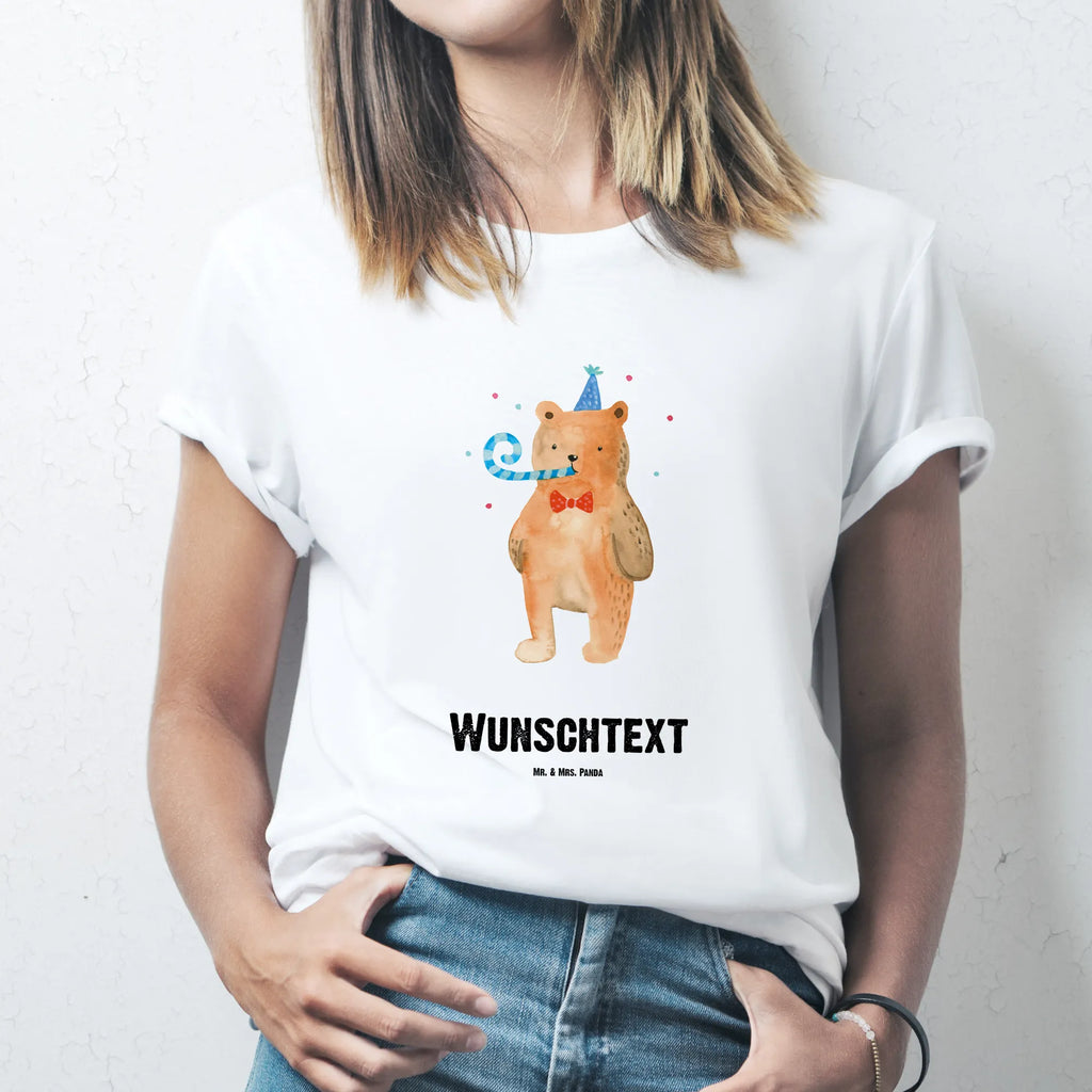 Rozmiar L Personalizowana koszulka Niedźwiedź urodziny Wunschtext, Männer, T-Shirt Personalisiert, Frauen, Bedrucken, T-Shirt mit Namen, T-Shirt mit Aufruck, Teddybär, Teddy, Bär, Alles Gute, Happy Birthday, Geburtstag, Glückwunsch