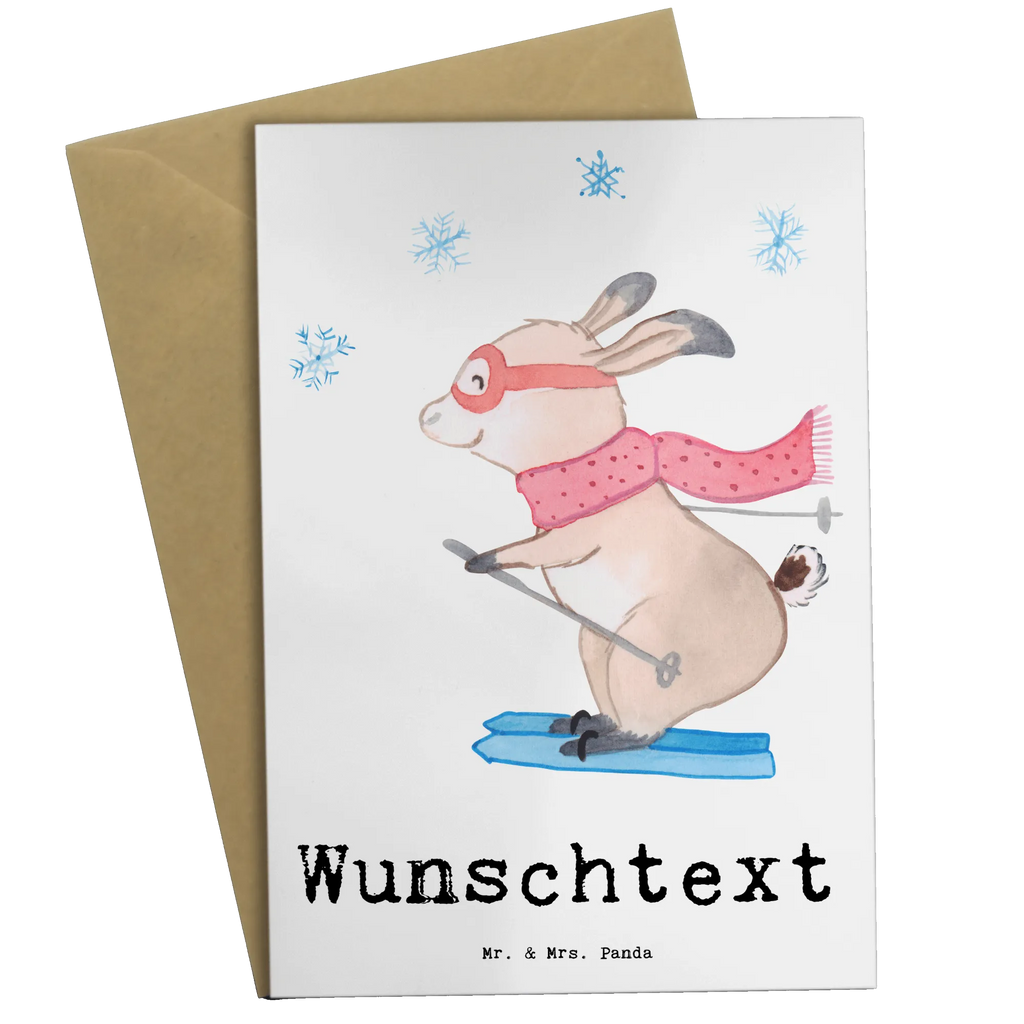 Personalised greetings card ski instructor Heart gift, gift idea, best, farewell gift, passing exam, anniversary, retirement, promotion, job start, sayings, funny, profession