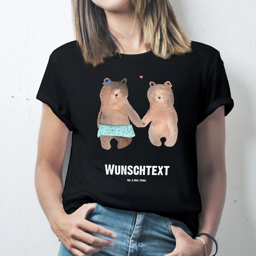 Personalised T-Shirt bear Girlfriend Wunschtext, T-Shirt Personalisiert, T-Shirt mit Namen, T-Shirt mit Aufruck, Bedrucken, Teddybär, Teddy, Bär, Bär Freundin Beste Freund Liebe Liebesbeweis Verliebt Kumpel Kumpeliene