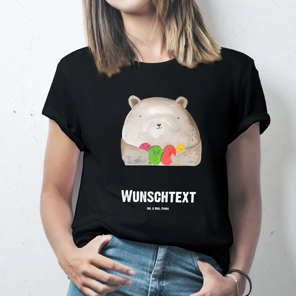 Rozmiar L Personalizowana koszulka niedźwiedź uczucie Wunschtext, T-Shirt mit Namen, T-Shirt mit Aufruck, T-Shirt Personalisiert, Bedrucken, Teddybär, Teddy, Bär, Durchgedreht, Verrückt, Wahnsinn