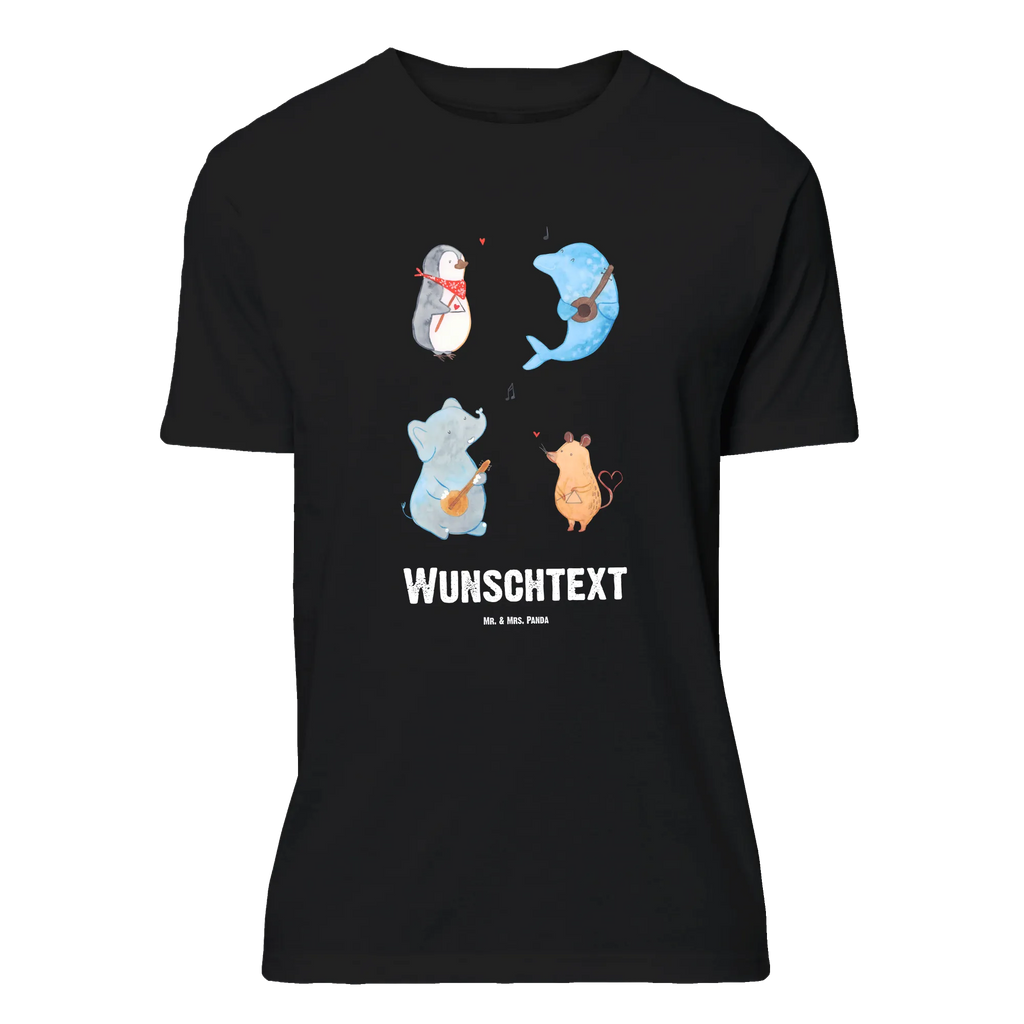 Personalisiertes T-Shirt Big Band Bedrucken, T-Shirt Personalisiert, T-Shirt mit Aufruck, T-Shirt mit Namen, Wunschtext, Lustige Sprüche, Gute Laune, Tiere, Tiermotive, Musikanten, Hund, Gitarre, Maus, Musik, Delfin, Elefant, Triangel, Pinguin, Band