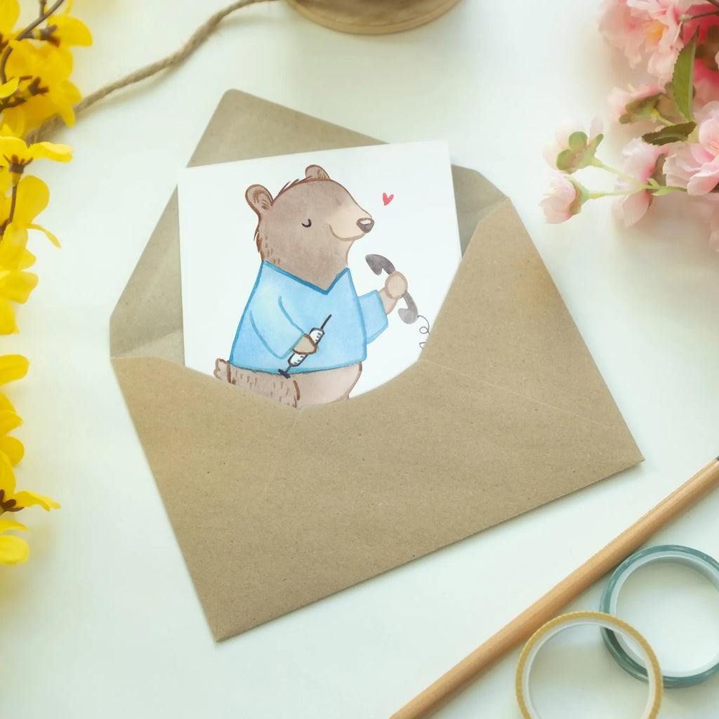 Personalised greetings card Nursing Assistant heart gift, gift idea, best, farewell gift, passing exam, anniversary, retirement, promotion, job start, sayings, funny, profession