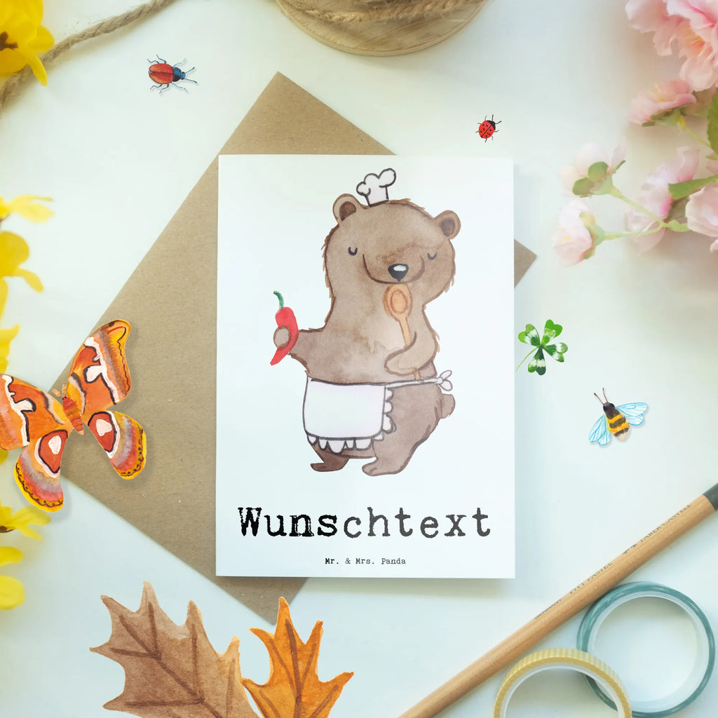 Personalised greetings card cook heart gift, gift idea, best, farewell gift, passing exam, anniversary, retirement, promotion, job start, sayings, funny, profession