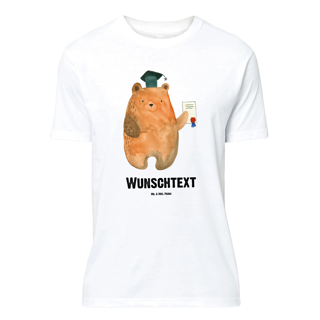 Personalisiertes T-Shirt Prüfungsbär Bedrucken, T-Shirt mit Namen, T-Shirt Personalisiert, T-Shirt mit Aufruck, Wunschtext, Teddybär, Bär, Teddy, Zeugnis, Abschluss, Prüfungen, Abitur, Abschlusszeugnis, Prüfung Bestanden
