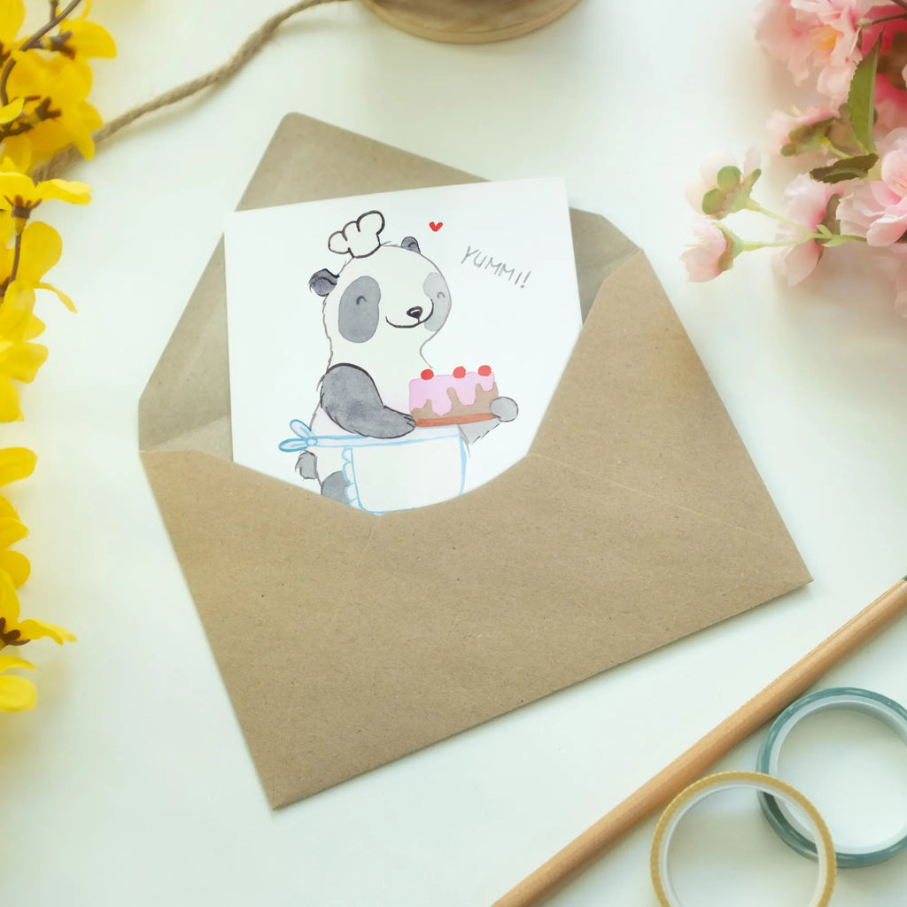 Personalisierte Grußkarte Panda Backen Grußkarten Personalisiert, Personalisiertere Klappkarte, Grußkarte Selber Drucken, Personalisierte Einladungskarte, Personalisierte Postkarte, Personalisierte Glückwunschkarte, Grußkarte als Geldgeschenk, Grußkarte mit Namen, Personalisierte Geburtstagskarte, Personalisierte Grußkarte, Grußkarte Selbst Gestalten, Personalisierte Hochzeitskarte, Personalisierte Karte, Grußkarte mit Persönlichen Nachrichten, Geschenk, Schenken, Sport, Sportart, Hobby, Danke, Dankeschön, Auszeichnung, Gewinn, Sportler, Hobbybäcker, Kuchen Backen, Backen
