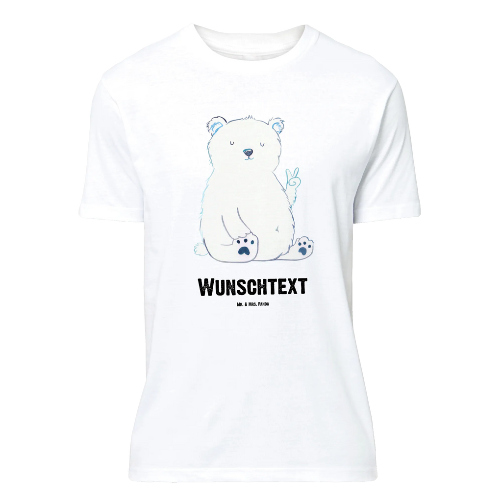 Personalised T-Shirt Icebear Lazy Männer, T-Shirt mit Aufruck, T-Shirt Personalisiert, Wunschtext, Frauen, T-Shirt mit Namen, Bedrucken, Bär, Teddy, Teddybär, Arbeit, Eisbär, Arbeitsplatz, Relaxen, Faul, Büro, Homeoffice, Entspannen, Bürojob, Nordpol