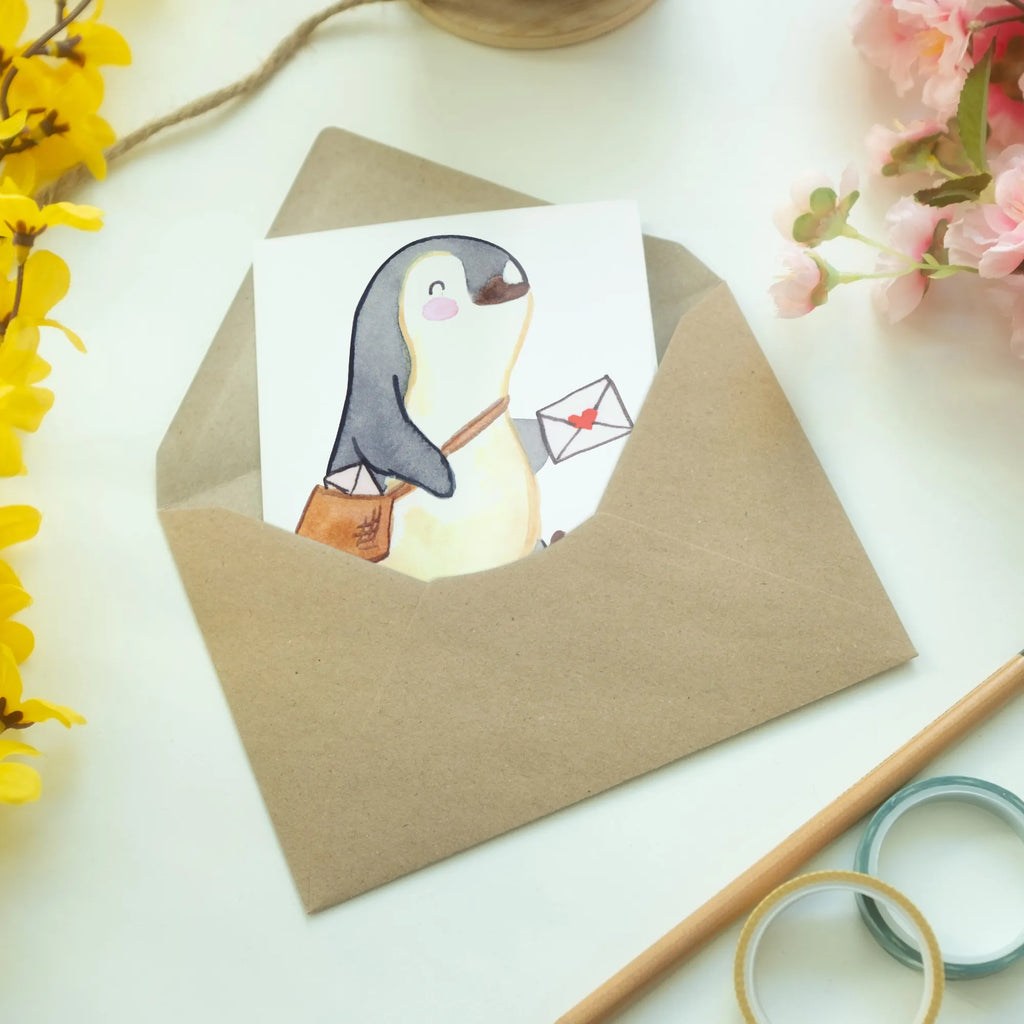 Personalised greetings card postman Heart gift, gift idea, best, farewell gift, passing exam, anniversary, retirement, promotion, job start, sayings, funny, profession