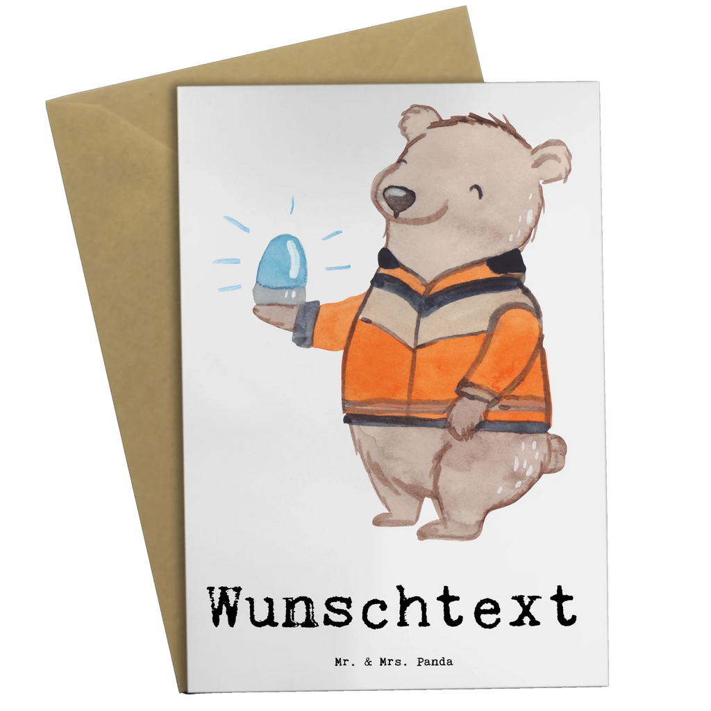 Personalised greetings card ambulance driver Heart gift, gift idea, best, farewell gift, passing exam, anniversary, retirement, promotion, job start, sayings, funny, profession