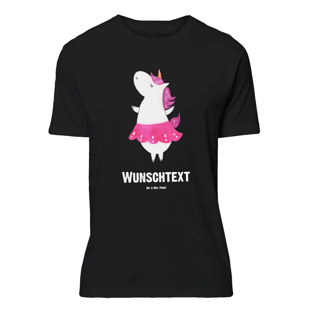 Personalised T-Shirt unicorn ballerina T-Shirt mit Namen, Frauen, Männer, T-Shirt mit Aufruck, Bedrucken, T-Shirt Personalisiert, Wunschtext, Einhorn Deko, Unicorn, Einhorn, Einhörner, Lebensfreude, Tänzerin, Spaß, Wohnung, Party, Ballerina, Tanzen, Feiern, Geburtstag, Lebenslust