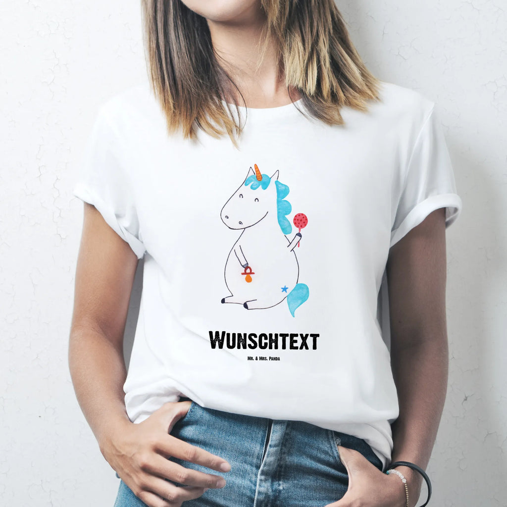 Personalised T-Shirt unicorn infant T-Shirt mit Namen, Bedrucken, Wunschtext, T-Shirt mit Aufruck, T-Shirt Personalisiert, Einhorn Deko, Unicorn, Einhorn, Einhörner, Babyglück, Schnuller, Party, Eltern, Mutter, Geburtstag, Nachwuchs, Erstes Kind, Kind, Baby, Geburt