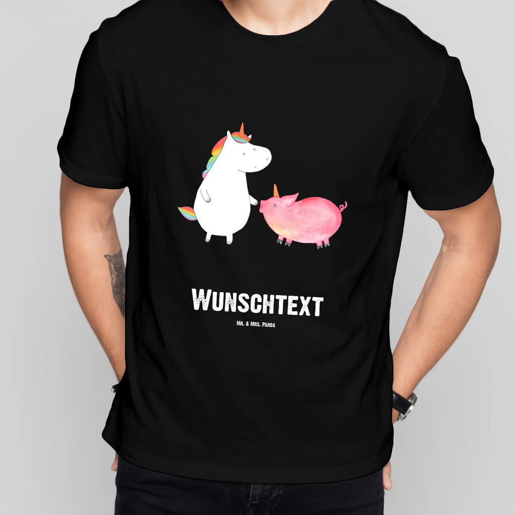 Personalisiertes T-Shirt Einhorn + Schweinhorn T-Shirt mit Namen, T-Shirt Personalisiert, Bedrucken, Wunschtext, T-Shirt mit Aufruck, Einhorn Deko, Unicorn, Einhorn, Einhörner, Schwein, Freundin, Schweinhorn, Freundschaft, Schweinchen